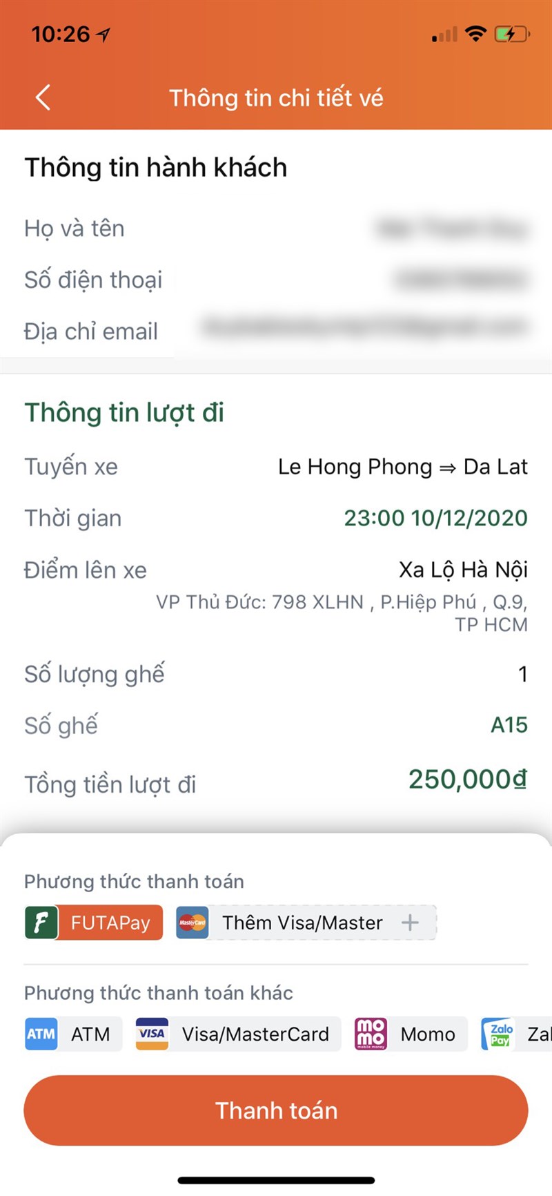 Chọn phương thức thanh to&aacute;n ph&ugrave; hợp với bạn