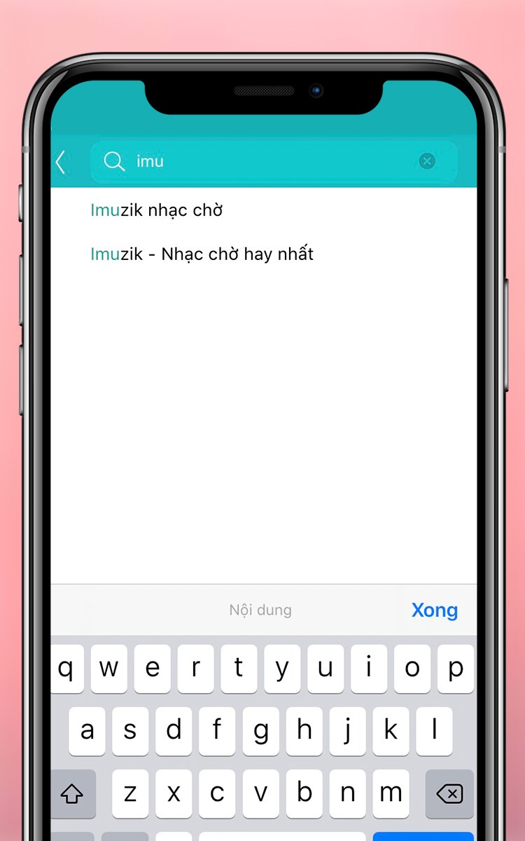Nhập từ khoá “iMuzik”