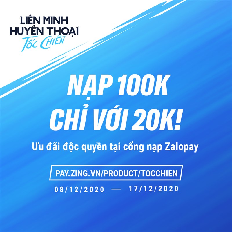 Sự kiện nạp lần đầu Tốc Chiến