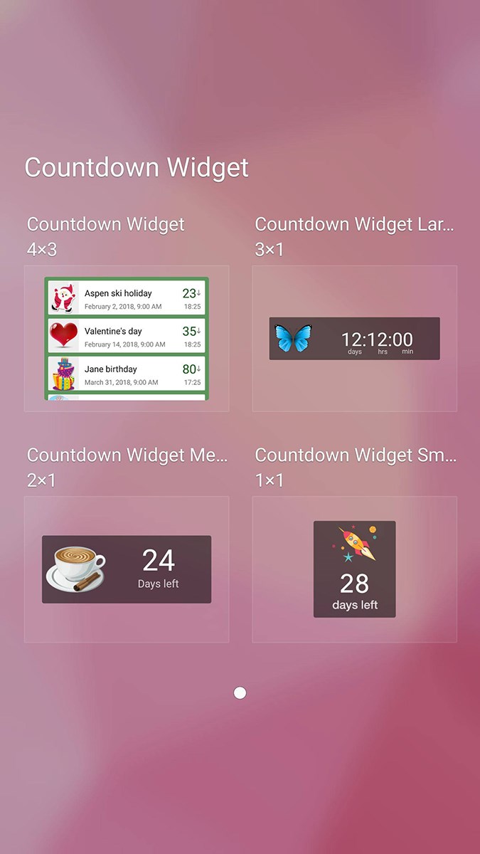 Countdown Widget