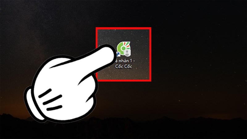 Mở tr&igrave;nh duyệt Cốc Cốc.