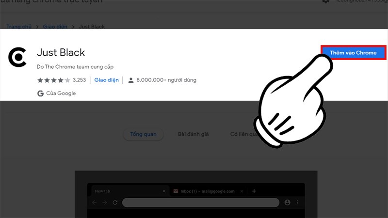 Nhấn Th&ecirc;m v&agrave;o Chrome
