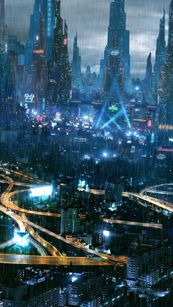 Cyberpunk Sky View