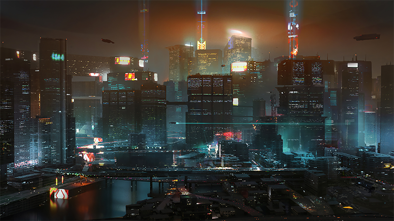 Futuristic Desktop backgrounds cyberpunk for scifi fans