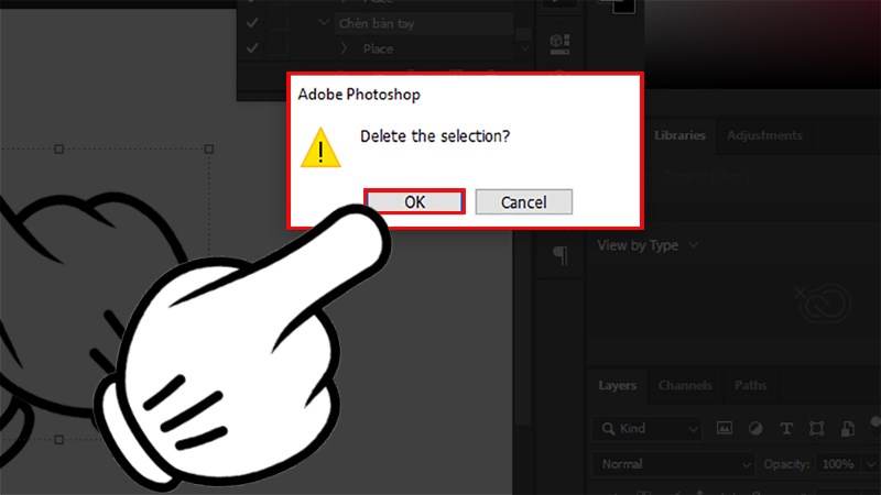 Nhấn vào biểu tượng thùng rác > Nhấn Ok. Nhấn vào biểu tượng thùng rác > Nhấn Ok.