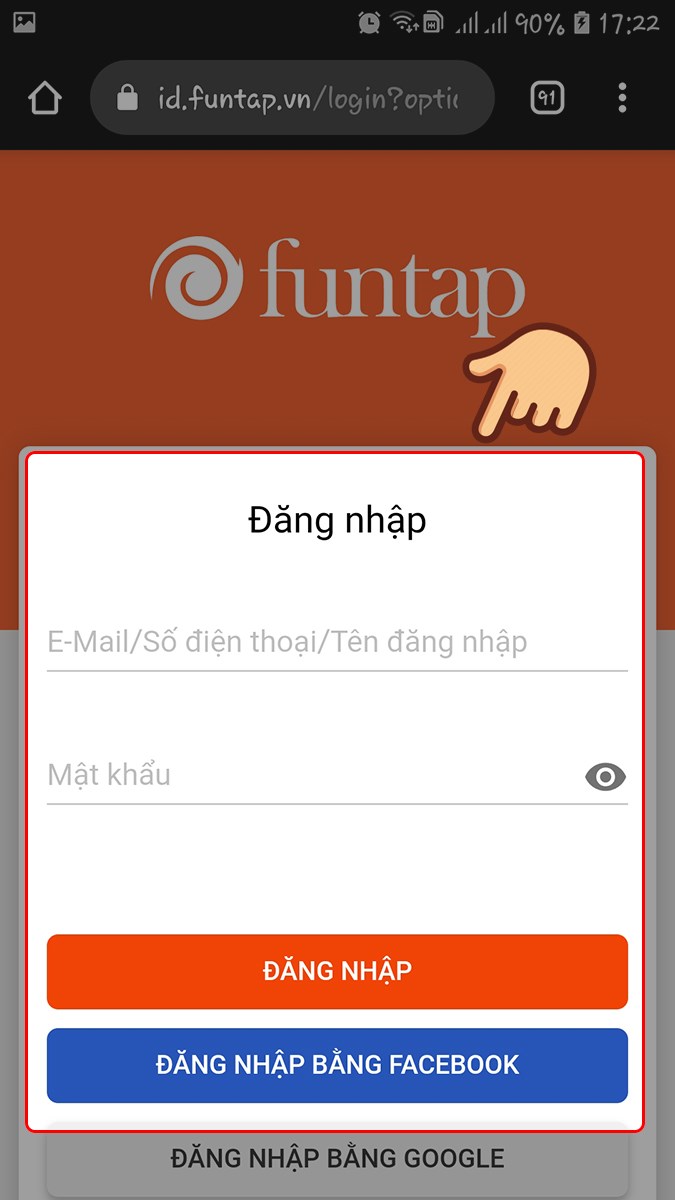 Đăng nhập t&agrave;i khoản cần sử dụng m&atilde; qu&agrave; tặng GiftCode