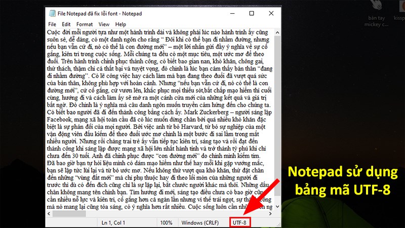 Cách sửa lỗi font chữ trong Notepad khi lưu tiếng Việt đơn giản...