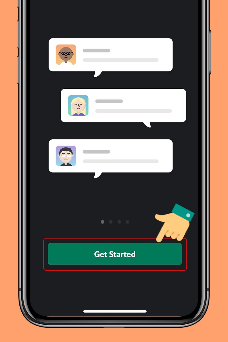 Nhấn vào Get Started