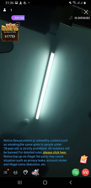 Giao diện livestream