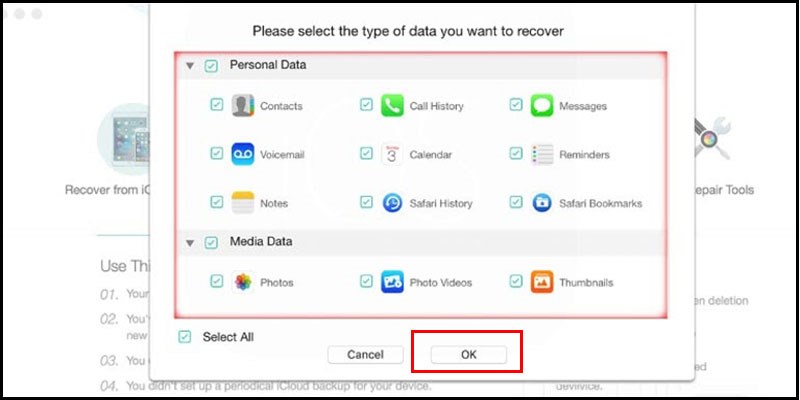 Kh&ocirc;i phục tin nhắn bằng PhoneRescue