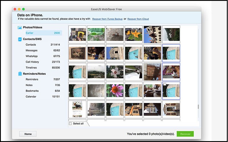 Sử dụng ứng dụng kh&ocirc;i phục tr&ecirc;n App Store