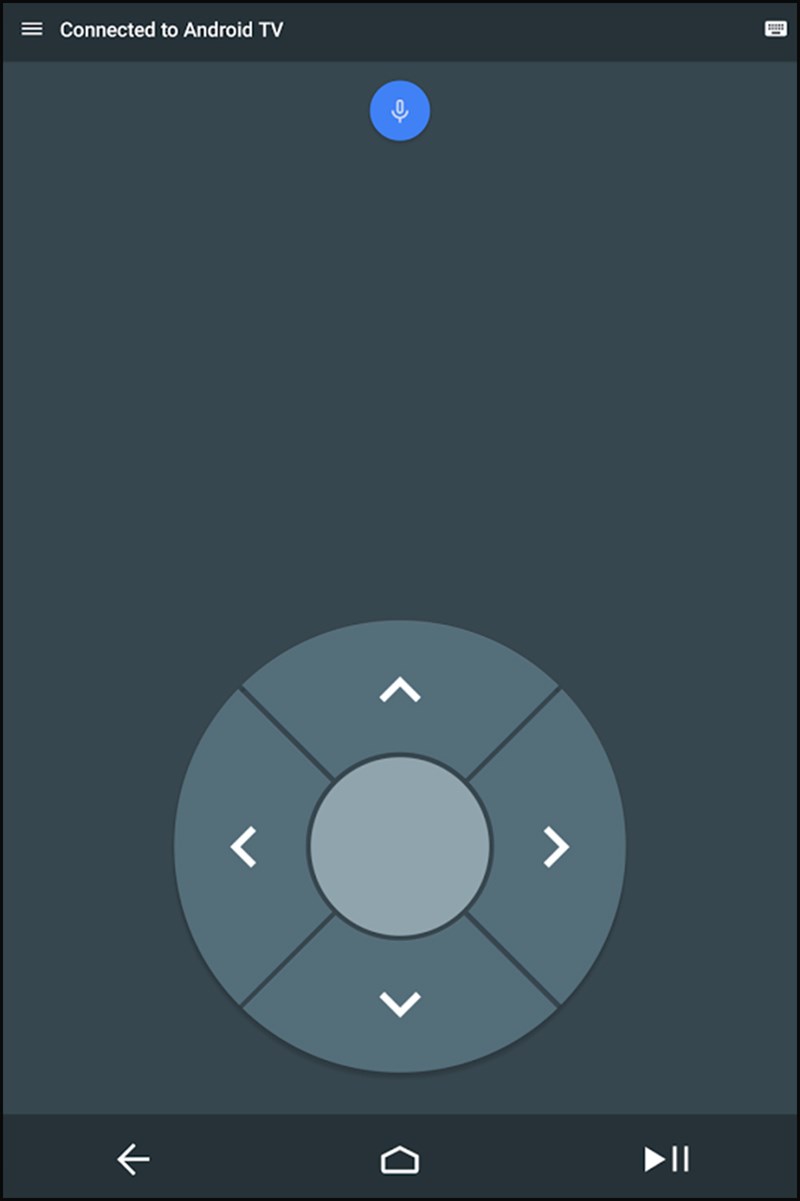 Giao diện của Android TV Remote Control