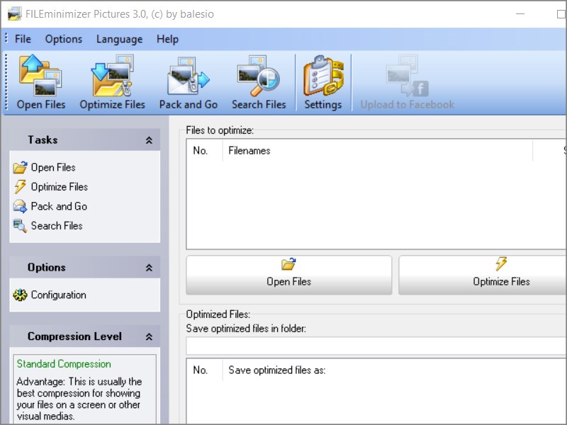 Phần mềm Fileminimizer Pictures