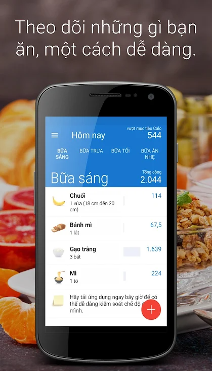 iEatBetter-Nhật ký ăn uống: Tính lượng calo trong khẩu phần ăn