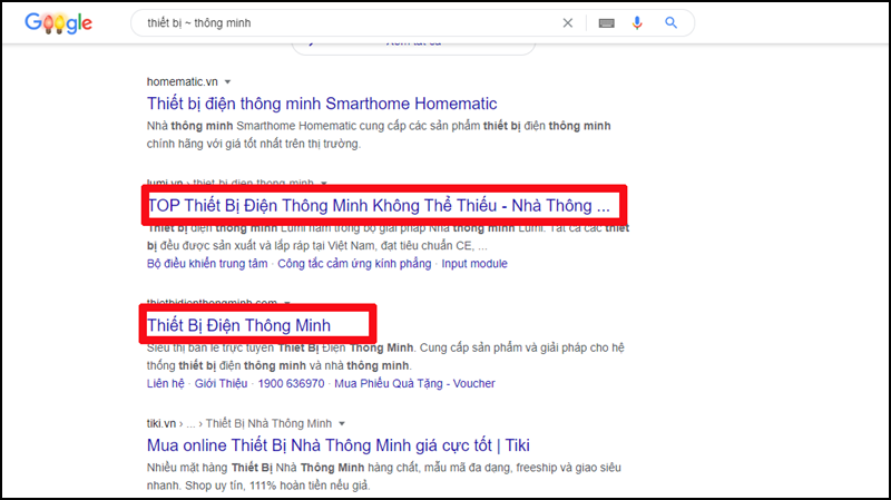 Tìm kiếm với các từ khóa liên quan trên Google