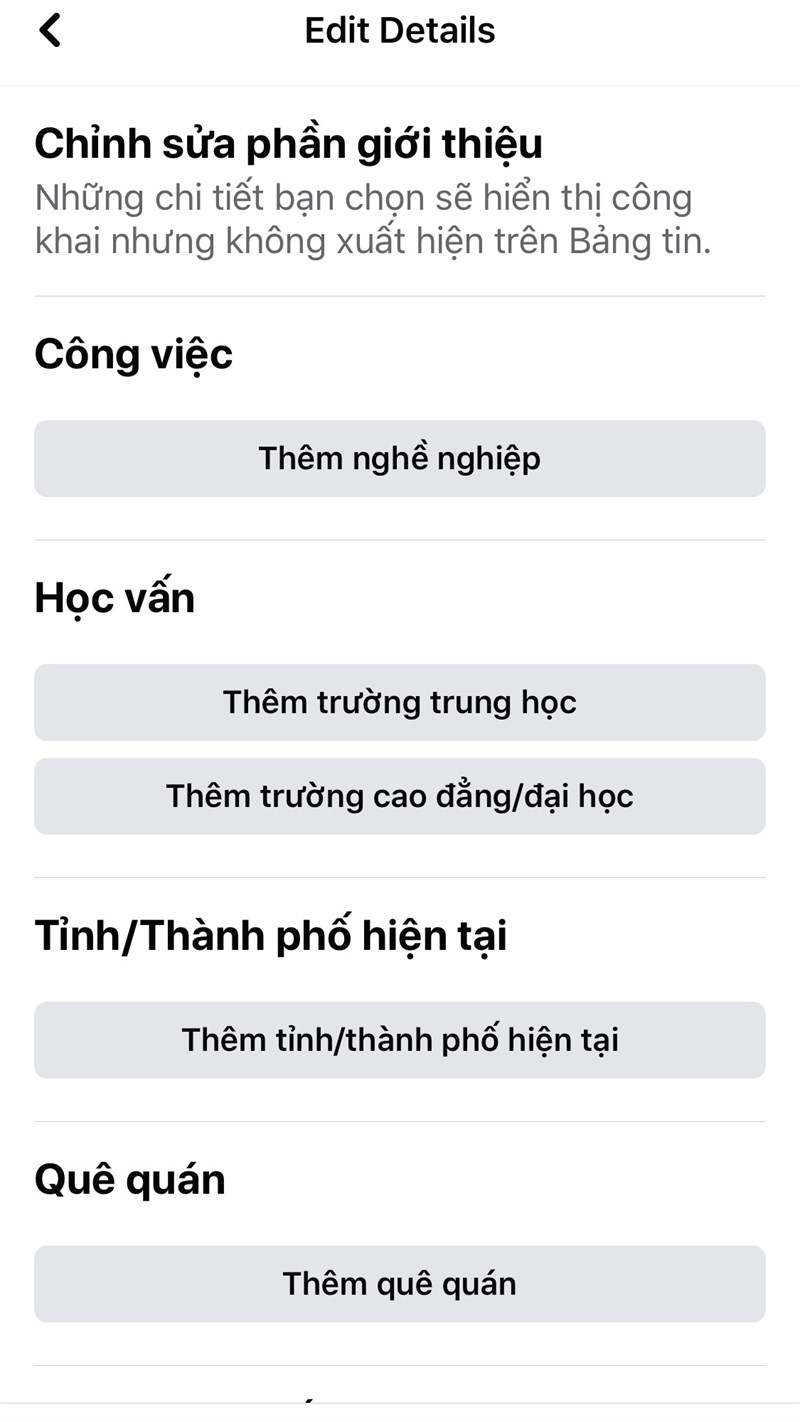 Chọn Hạng mục m&agrave; bạn muốn tạo sự kiện trong đời > Chọn Th&ecirc;m hạng mục tương ứng