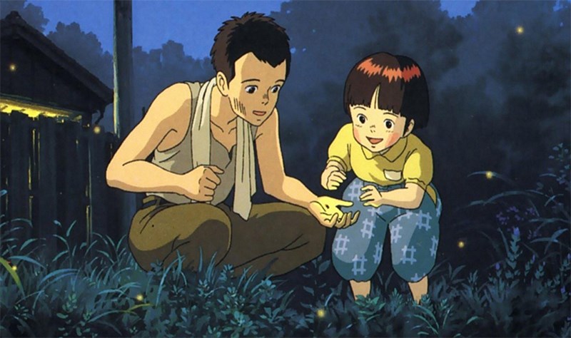 Seita và Setsuko bắt đom đóm đêm