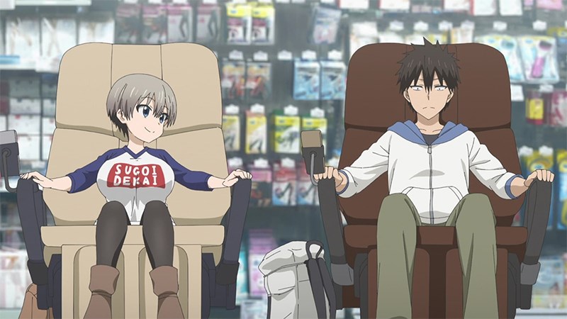 Uzaki đưa Shinichi đi trải nghiệm cuộc sống