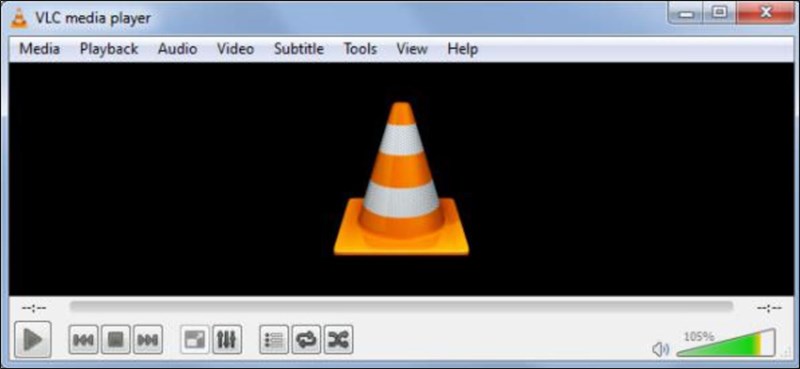 Giao diện phần mềm VLC media player 