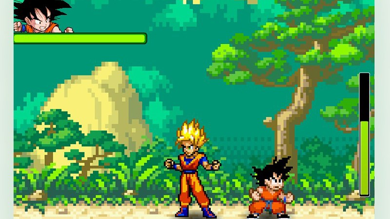 Giao diện game Sức mạnh của Dragon Ball Z