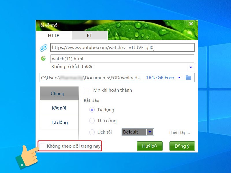 Kh&ocirc;ng theo d&otilde;i trang web