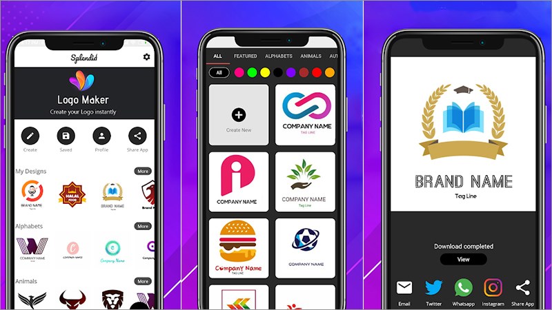 Tạo ra nhanh chóng logo chuyên nghiệp với app làm logo đẹp và chất lượng cao