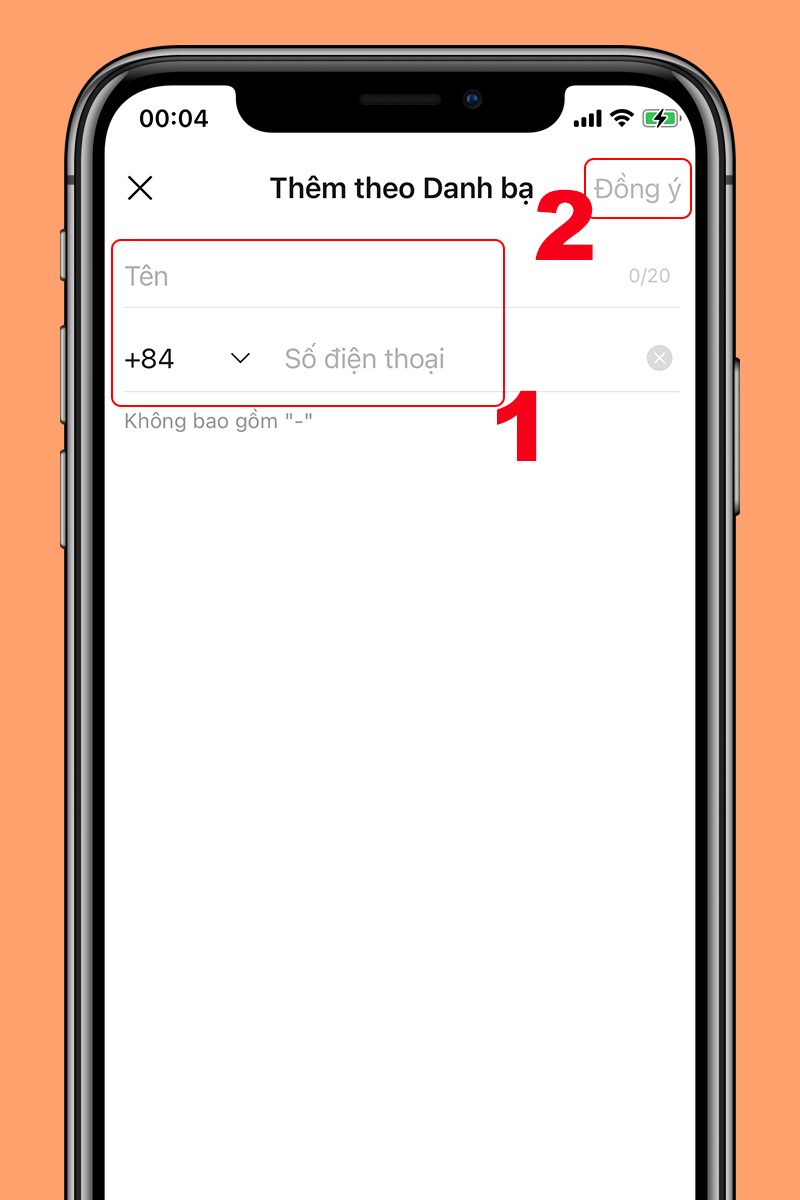 Nhập số điện thoại
