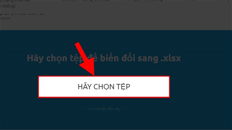 Chọn tệp muốn chuyển đổi từ máy