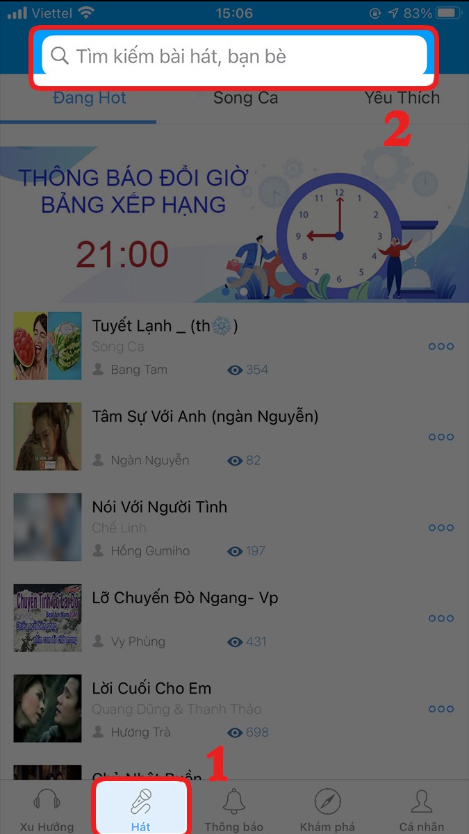 T&igrave;m v&agrave; chọn b&agrave;i h&aacute;t