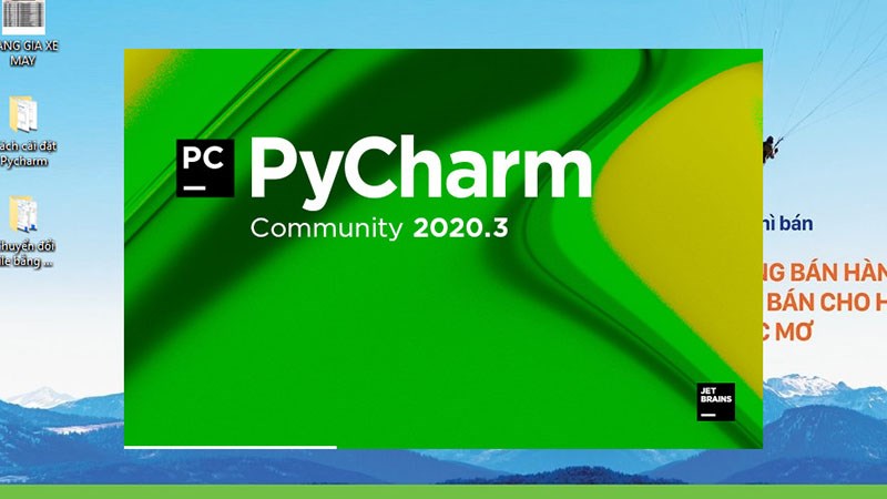 Mở Pycharm lên 