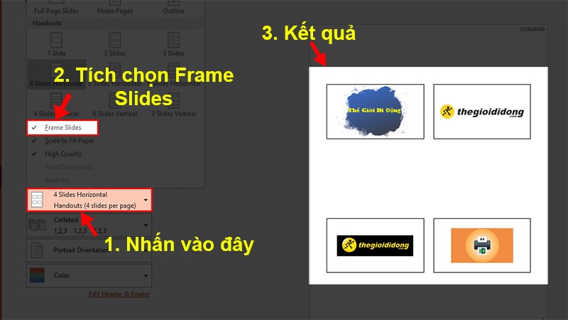 Cách khắc phục lỗi không hiện đường viền của slide