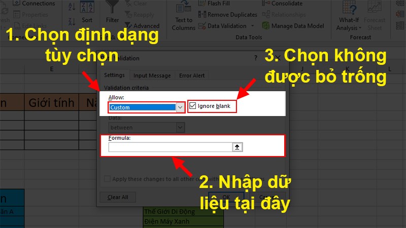 Custom: Tùy chọn