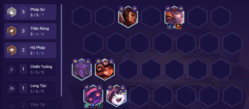 Đội h&igrave;nh giữa trận