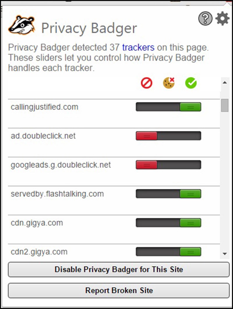Chặn quảng cáo với Privacy Badger 