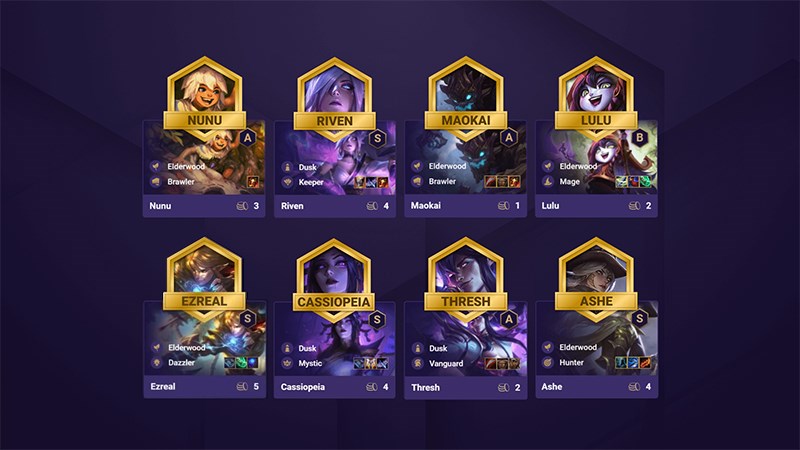 Đội h&igrave;nh Thần Rừng U Hồn DTCL M&ugrave;a 4