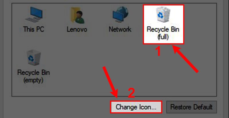 Chọn thư mục muốn đổi icon và chọn Change icon.