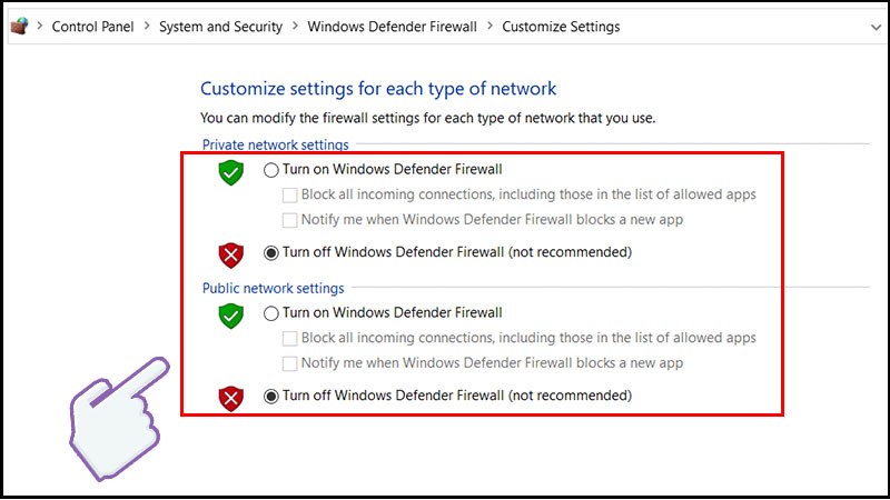 Cách Tắt/Bật Tường Lửa Windows Firewall Trong Win 7, 8/8.1 Và 10