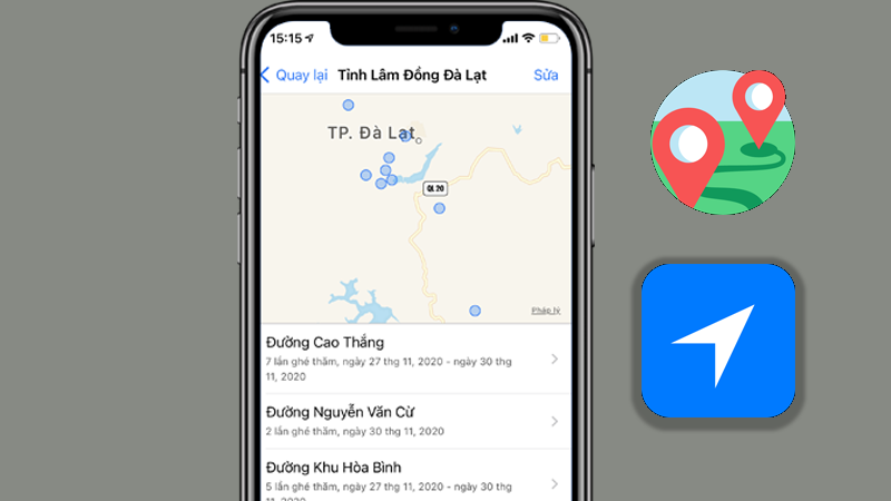 xem lịch sử di chuyển iPhone Cách xem lịch sử di chuyển iPhone