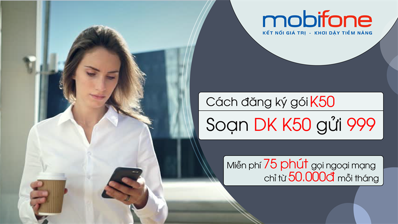 Đăng ký gói K50 MobiFone