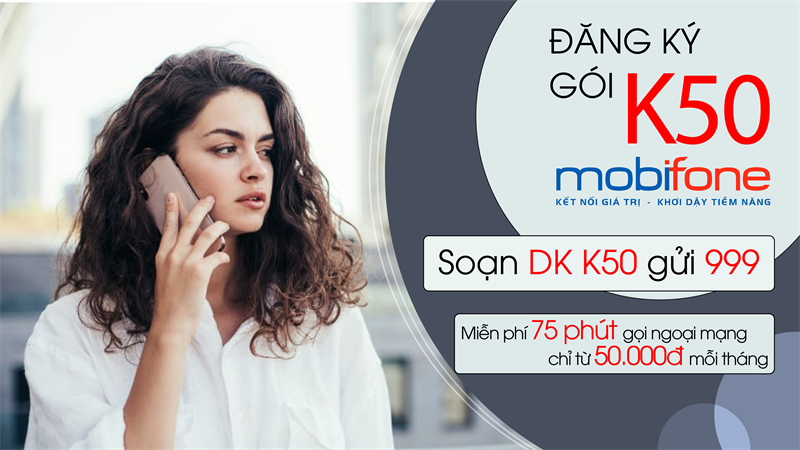 Đăng ký gói K50 MobiFone