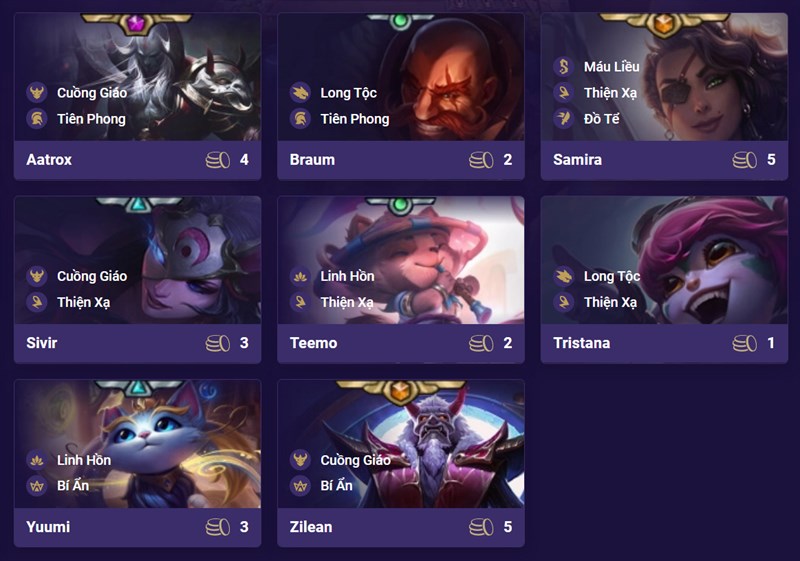 Đội h&igrave;nh Long Tộc Thiện Xạ DTCL M&ugrave;a 4.5