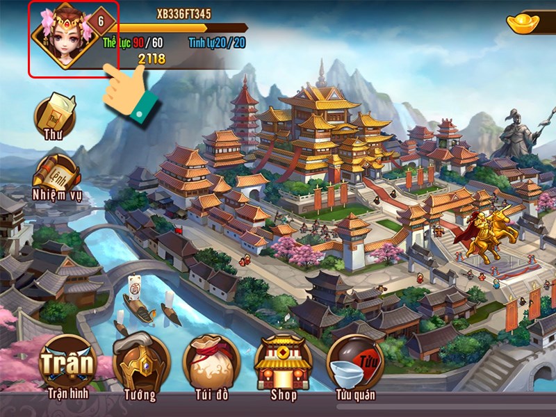 Nhấn v&agrave;o avatar