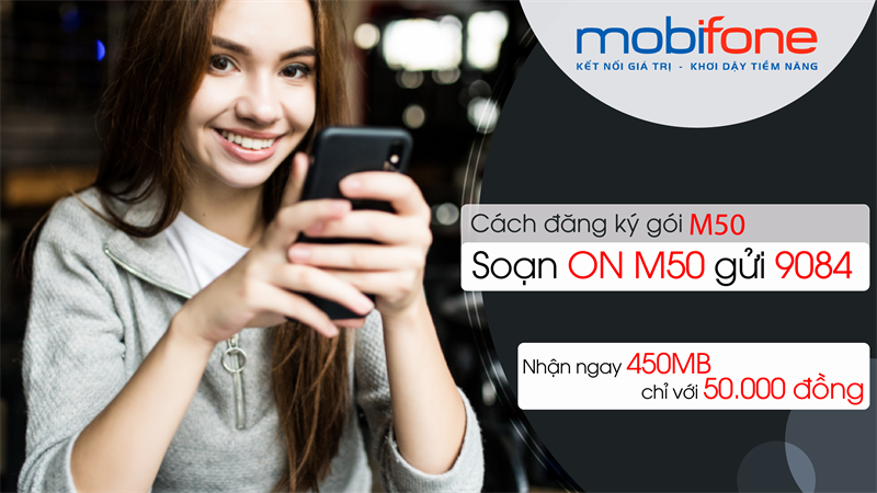Cách đăng ký gói M50 MobiFone