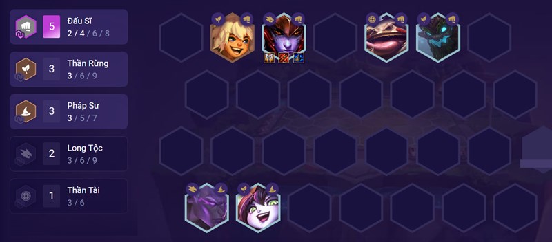 Đội h&igrave;nh giữa trận