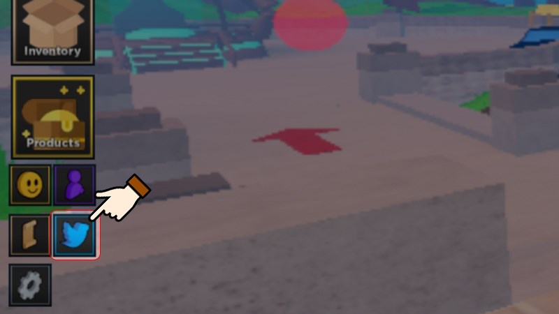 Nhấn chọn biểu tượng Twitter