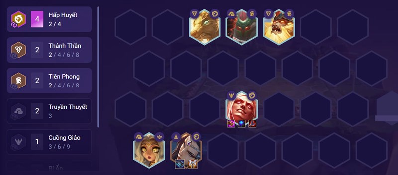 Đội h&igrave;nh giữa trận