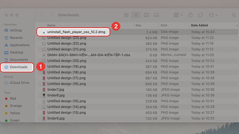 Click vào uninstall_flash_player_osx_10.2.dmg