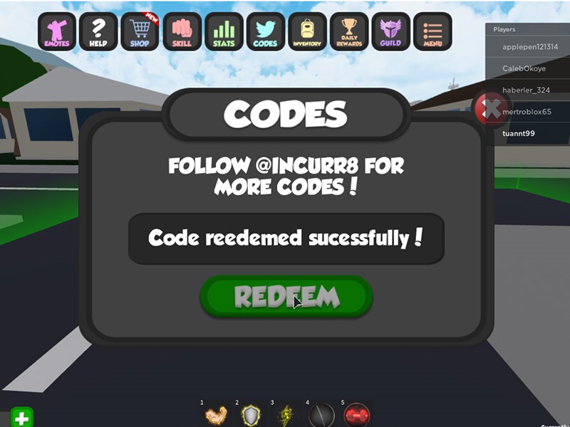 Nhập code đổi quà thành công!