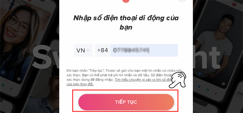 Nhập số điện thoại của bạn