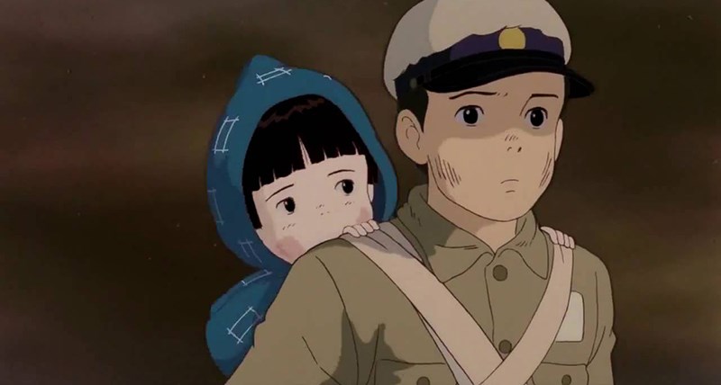 Hai anh em Seita và Satsuko trong Mộ Đom Đóm